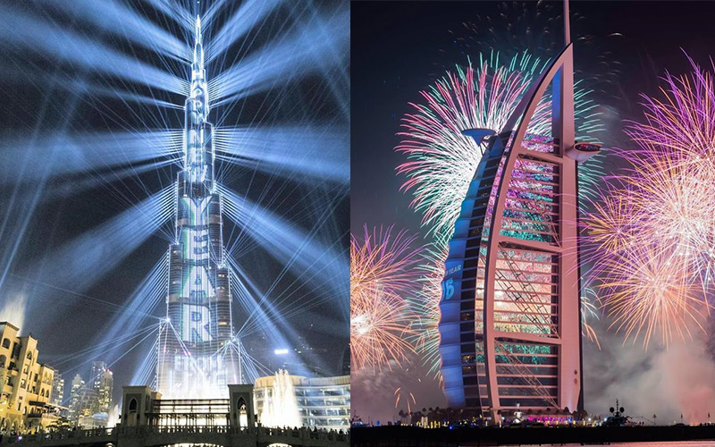 Sky-light-up-at-Burj-Khalifa-and-Burj-Al-Arab